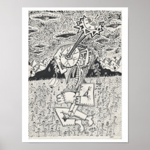 Póster Invasão de Alienígenas, ou, The Seeding, por Bri