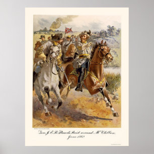 Póster Invasão do general Stuart por Henry Alexander