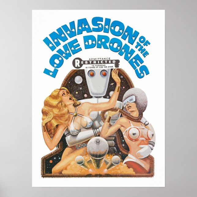 Poster Invasão dos Drones do Amor (Frente)
