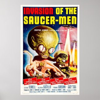 Poster Invasão dos Saucer-Men
