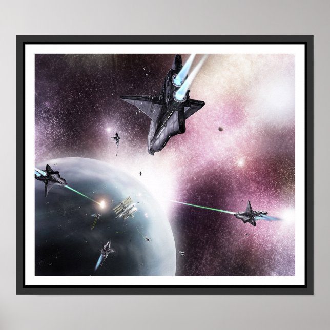 Poster Invasão espacial (Frente)
