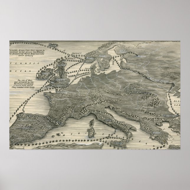 Poster Invasões Nórdicas (Frente)