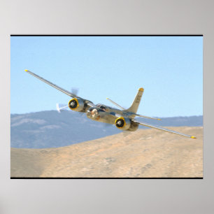 Póster Invasor de Douglas A26, planos aéreos de View_WWI