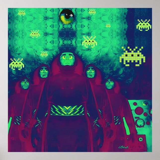 Poster Invasores Assassino do Espaço Exterior (Frente)