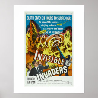 Póster Invasores invisíveis