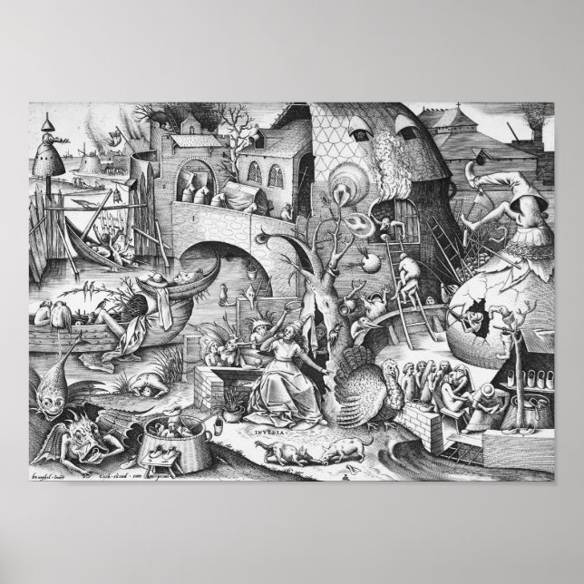 Poster Inveja (Invidia), Os Sete Pecados Mortos (Frente)