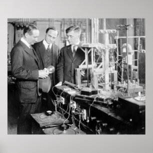 Poster Inventor Guglielmo Marconi, 1900s adiantados
