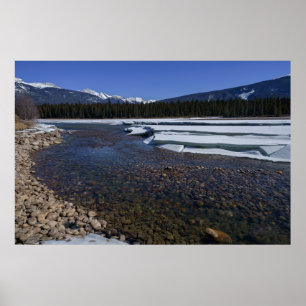 Poster Inverno ao longo do rio Athabasca