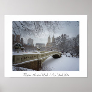 Póster Inverno - Central Park - Nova Iorque