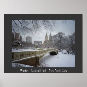Póster Inverno - Central Park - Nova Iorque