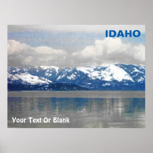 Poster Inverno do Pend Oreille do lago