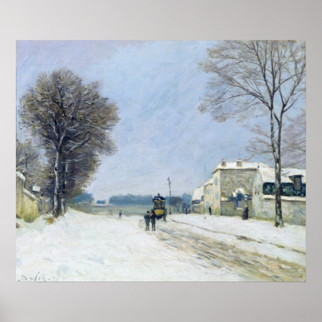 Poster Inverno, efeito da neve, 1876 (Frente)