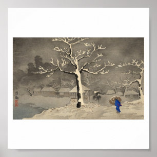 Poster Inverno em Japão cerca de 1915