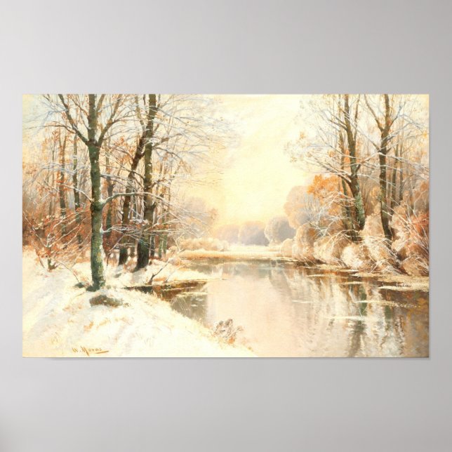 Poster Inverno em Spreewald (Frente)