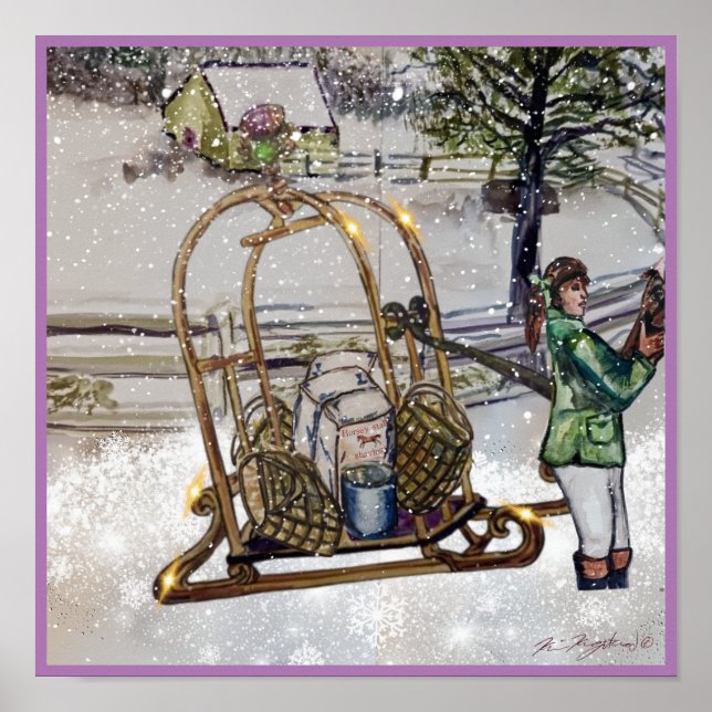 Poster Inverno em Thistlebrook Stables (Frente)