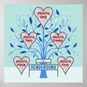 Póster Inverno Frost da colagem da foto do costume 5 da