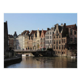 Póster Inverno na Kornlei em Gent, Bélgica