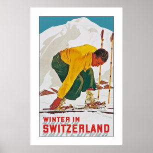 Poster Inverno na suiça