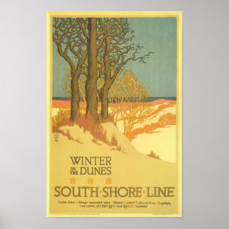 Póster Inverno nas dunas