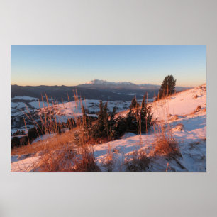 Poster Inverno nas montanhas de Pieniny