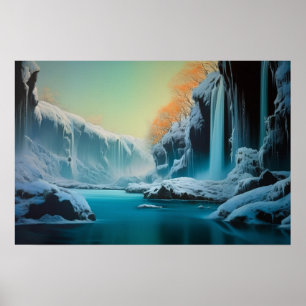 Poster Inverno no fosso hídrico