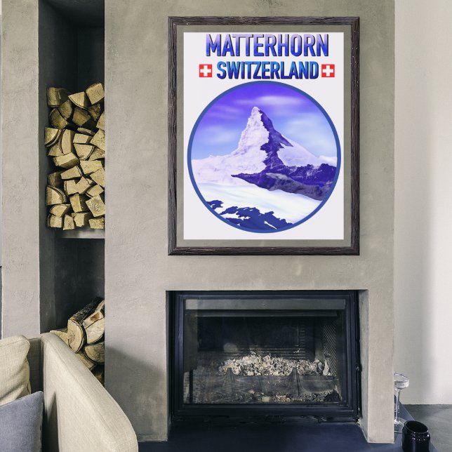 Poster Inverno no Matterhorn Suíça  (Criador carregado)