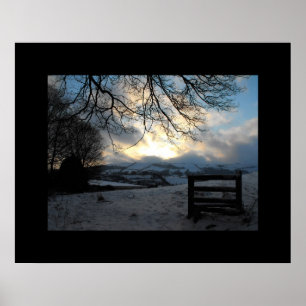 Poster Inverno no País de Gales Médio