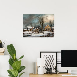Póster Inverno no País, Um Arquivamento da Manhã Fria Pr