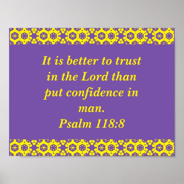 Poster Inverso da bíblia salm (Frente)