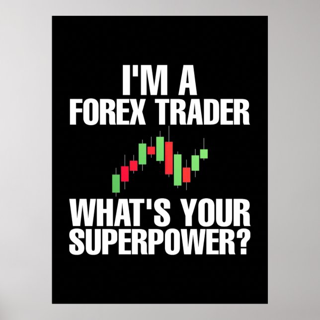 Poster Investidor Sou Um Forex Trader (Frente)