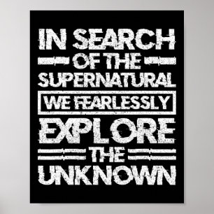 Poster Investigador Paranormal Em Busca Do Supernatu