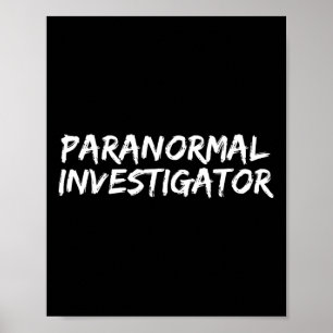 Poster Investigador Paranormal Fantasma Caçando Evp Hallo