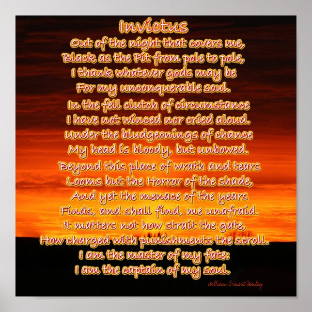 Póster Invictus (Frente)