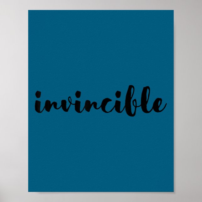 Poster Invincible - Motivational  (Frente)