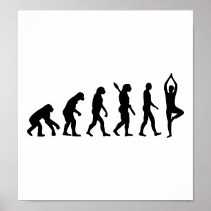 Póster Ioga da evolução