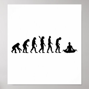 Póster Ioga da evolução
