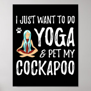 Poster Ioga e Apoo Dog para presente engraçado para mães