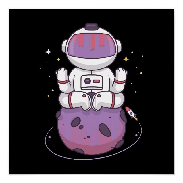 Póster Ioga Espacial  (Frente)