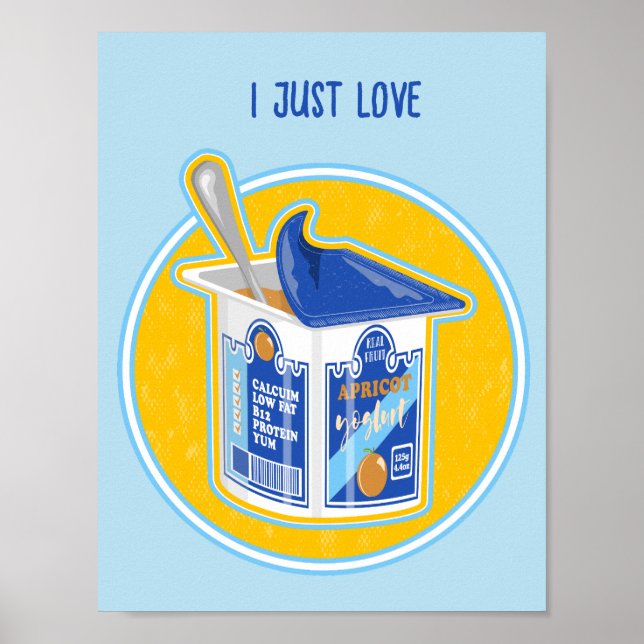 Poster Iogurte de damascos (Frente)