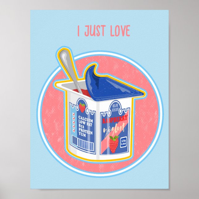 Poster iogurte de morango (Frente)