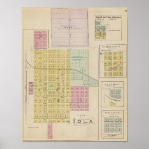 Póster Iola, Torrance e Kellogg, Kansas