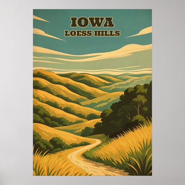 Poster Iowa Loess Colinas V02 (Frente)