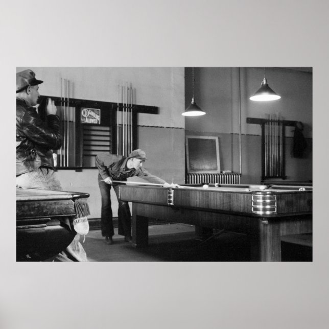 Póster Iowa Piscina Hall, 1940 (Frente)