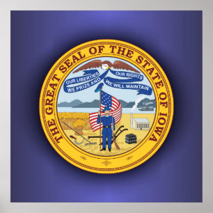Póster Iowa Seal