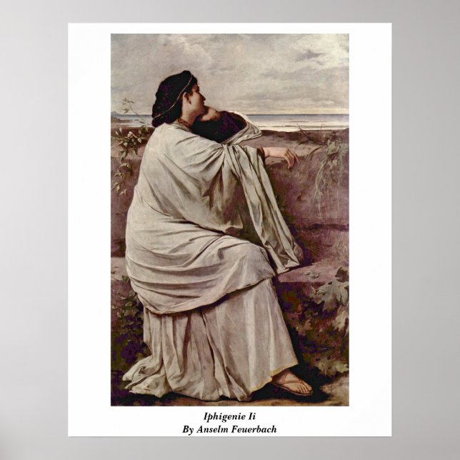 Póster Iphigenie Ii Por Anselm Feuerbach (Frente)