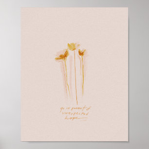 Poster "Ir atrás de uma esperança inesperada"