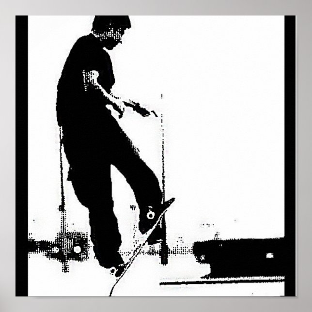 Póster Ir e skate (Frente)