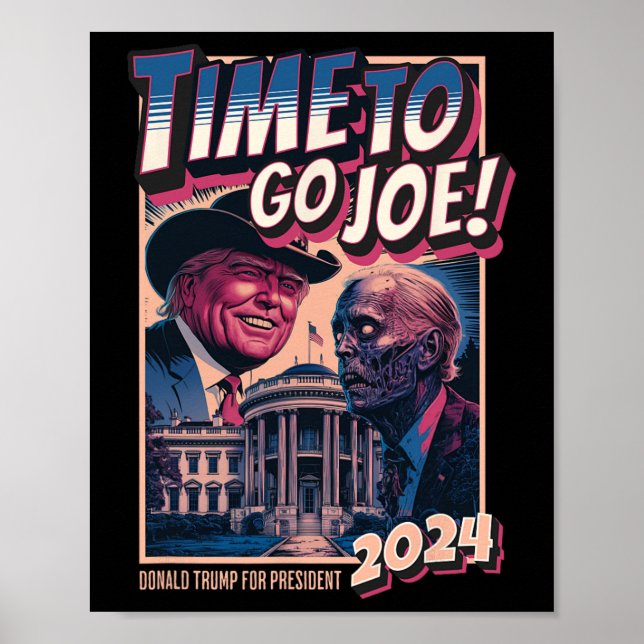 Poster Ir Joe Funny Pro Trump 2024 (Frente)