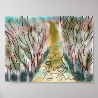 Póster Ir para o Team Kate Trabalho de arte