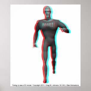 Póster Ir ver um filme 3D!
